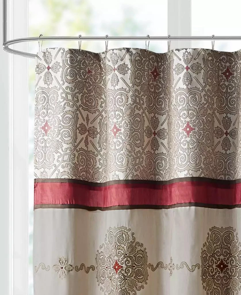 商品Madison Park|Donovan Embroidered Shower Curtain, 72" x  72",价格¥318,第3张图片详细描述