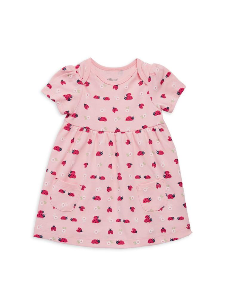 Baby Girl's 3-Piece Ladybug-Print Jacket, Dress & Bloomers Set商品第4张图片规格展示