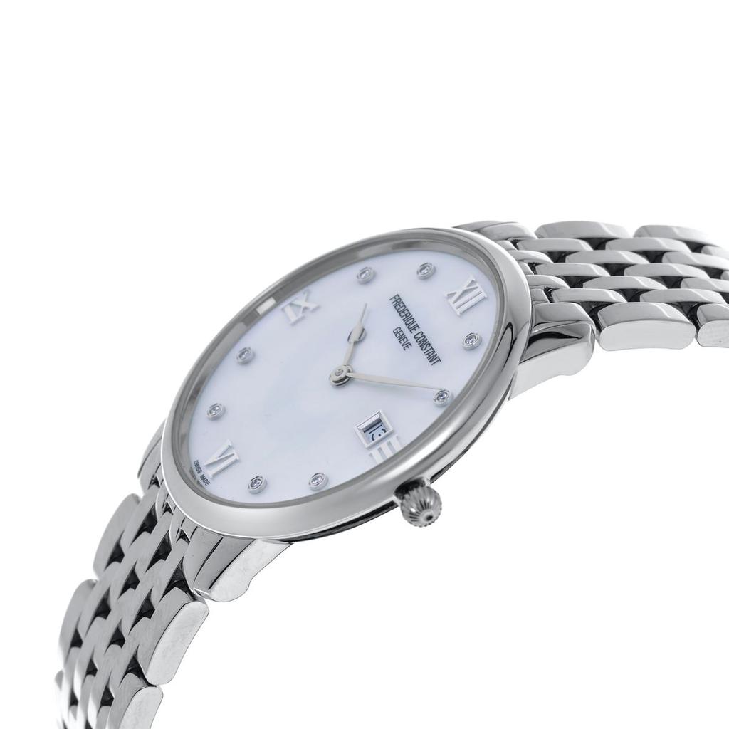 Frederique Constant Classics Slimline Stainless Steel Quartz Women's Watch FC-220MPWD3S6B商品第2张图片规格展示