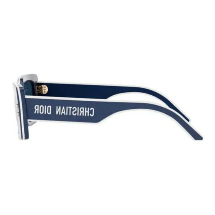 商品[国内直发] Dior|迪奥 镜腿Logo标识 醋酸纤维 长方形 太阳眼镜 女款 蓝色,价格¥2237,第4张图片详细描述