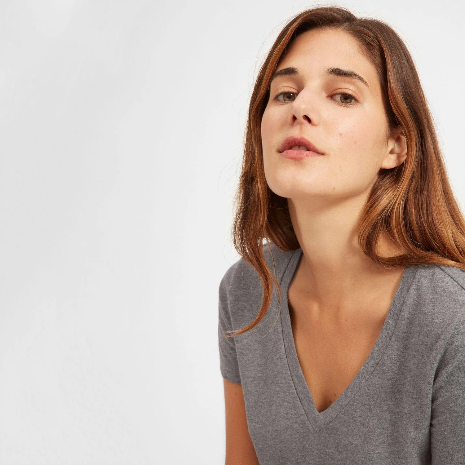 商品Everlane|纯棉V领T恤,价格¥133-¥148,第5张图片详细描述