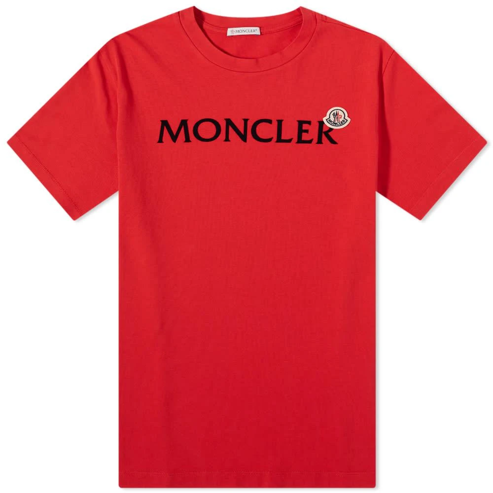 商品Moncler|Moncler Text Logo Tee,价格¥2427,第1张图片