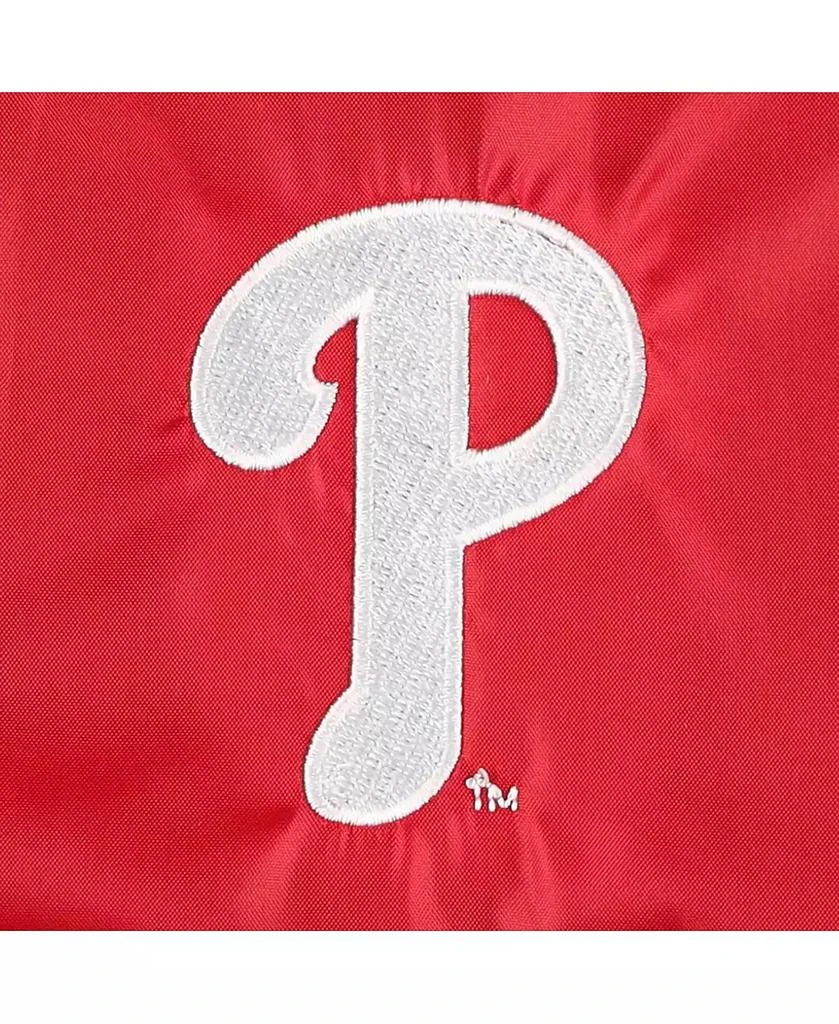 商品Dunbrooke|Men's Red Philadelphia Phillies Coach's Raglan Full-Snap Windbreaker Jacket,价格¥374,第2张图片详细描述