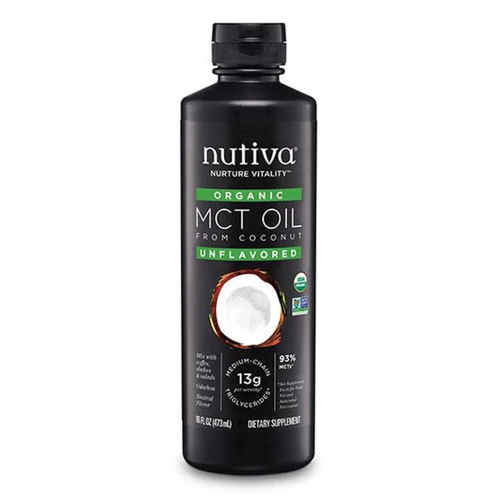 商品Nutiva|16 fl oz Organic Unflavored Liquid Coconut MCT Oil,价格¥341,第1张图片