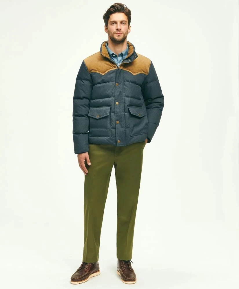 商品Brooks Brothers|Down Denim Puffer Coat,价格¥1964,第2张图片详细描述