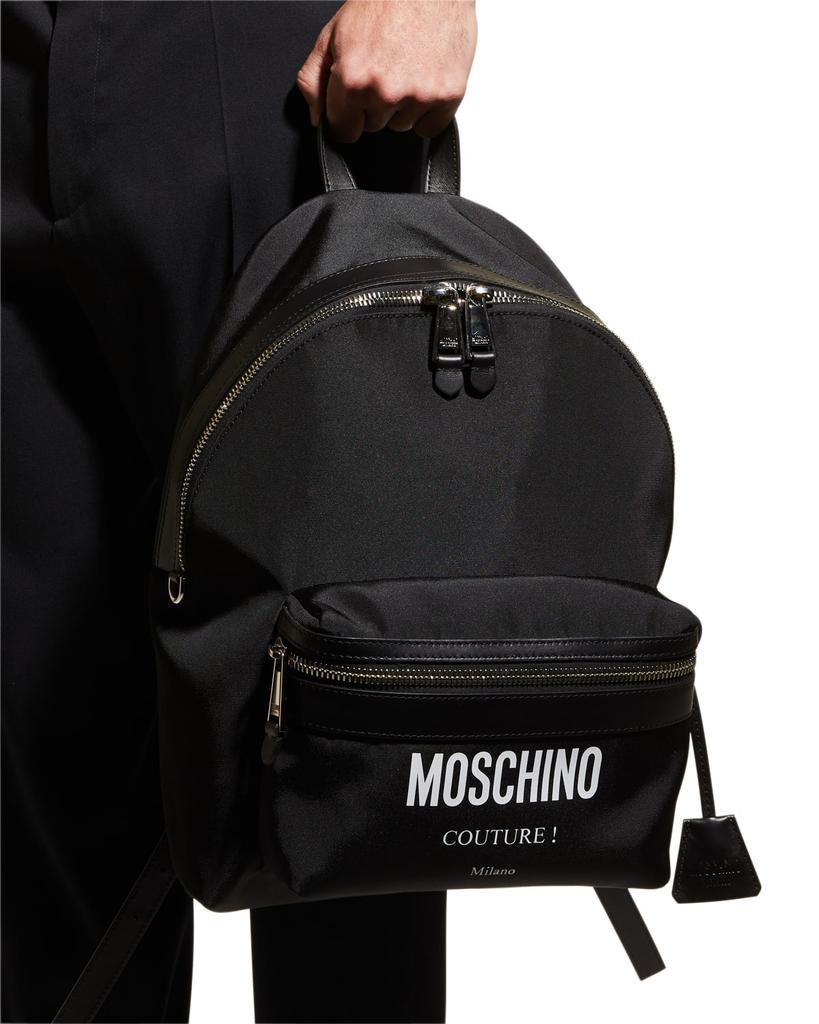 商品Moschino|Men's Logo Backpack,价格¥4857,第7张图片详细描述