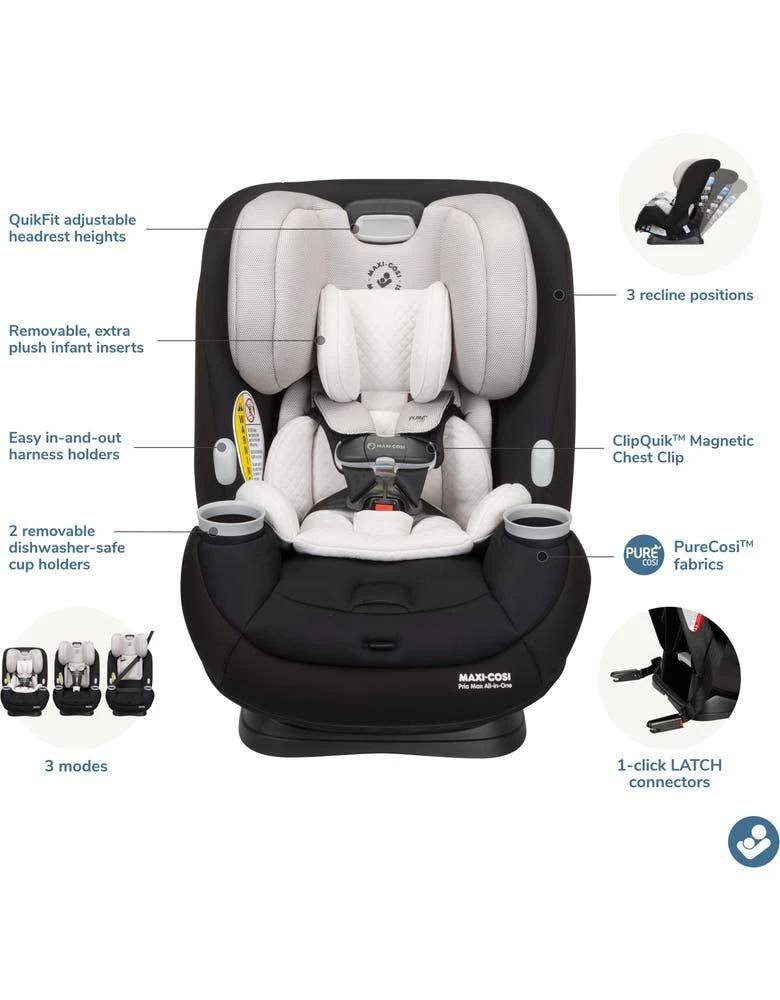 商品Maxi-Cosi|Pria™ Max All-In-One Convertible Car Seat,价格¥2655,第2张图片详细描述