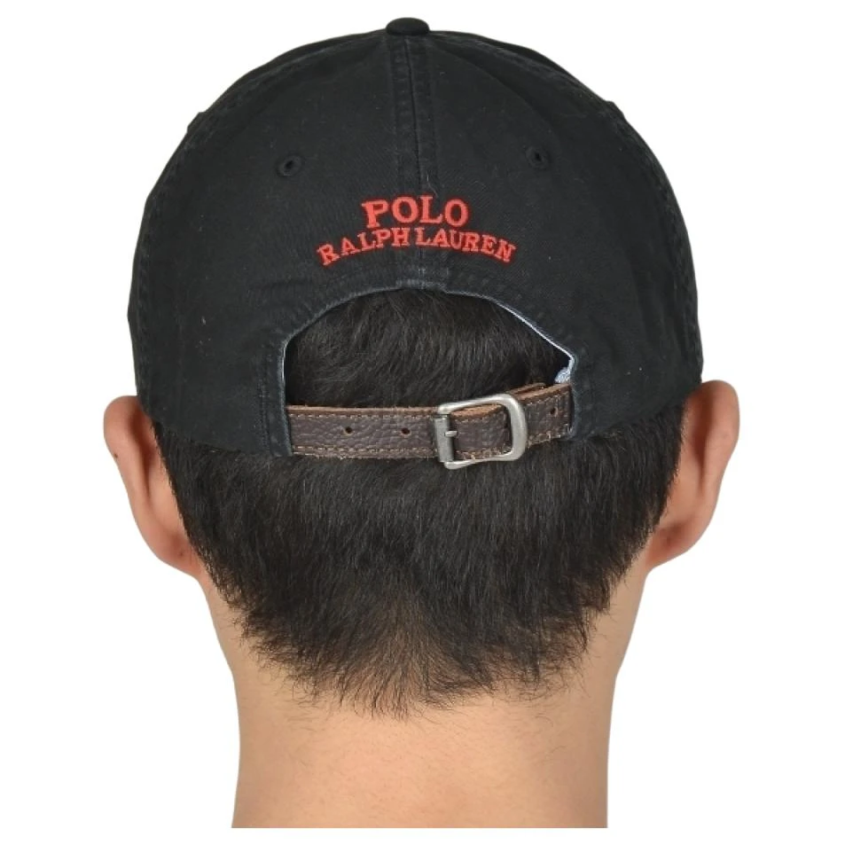 商品[国内直发] Ralph Lauren|图案装饰遮阳 鸭舌帽 男款 黑色,价格¥888,第4张图片详细描述