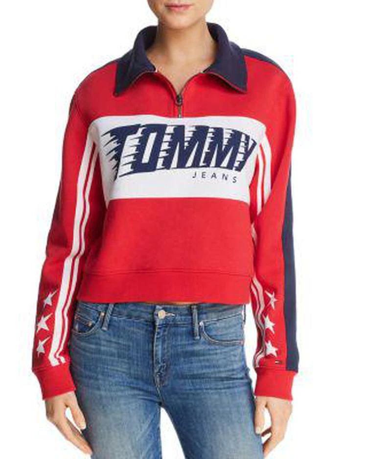 商品Tommy Jeans|Racing Logo Sweatshirt ,价格¥733,第1张图片