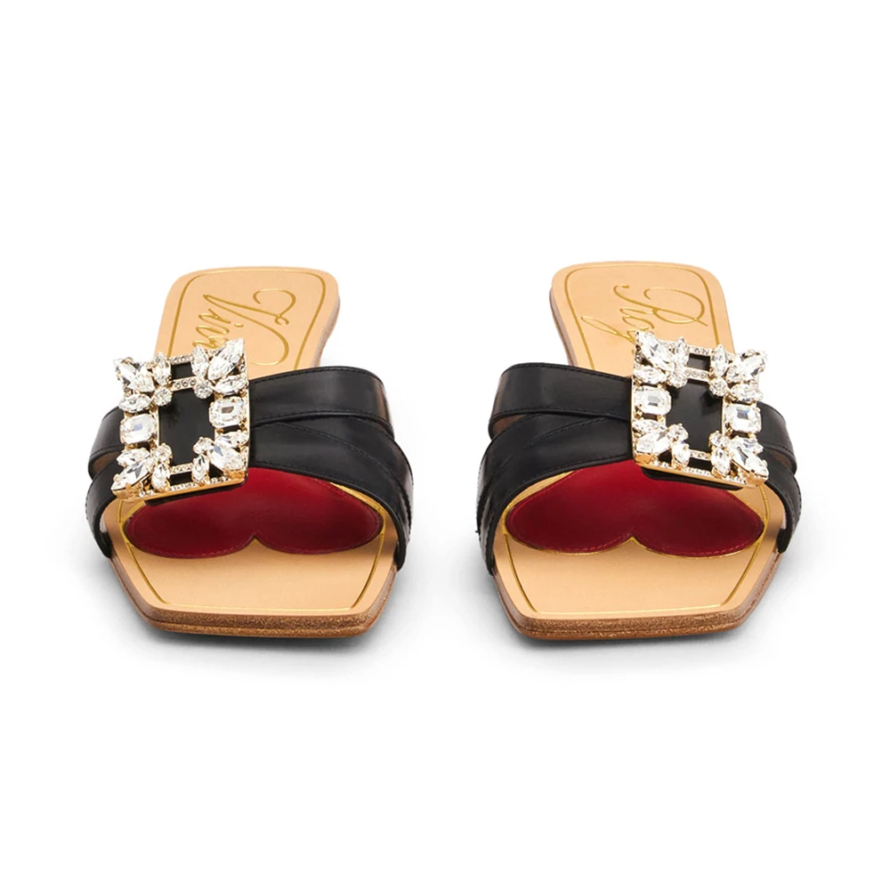 ROGER VIVIER 黑色女士露趾高跟拖鞋 RVW63231220-BSS-B999 商品