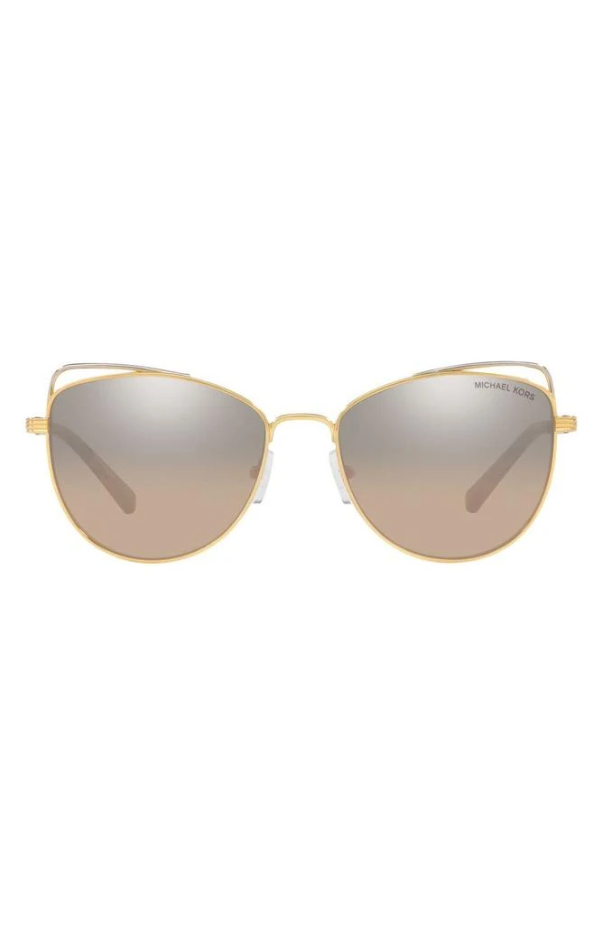 商品Michael Kors|55mm Mirrored Cat Eye Sunglasses,价格¥488,第1张图片
