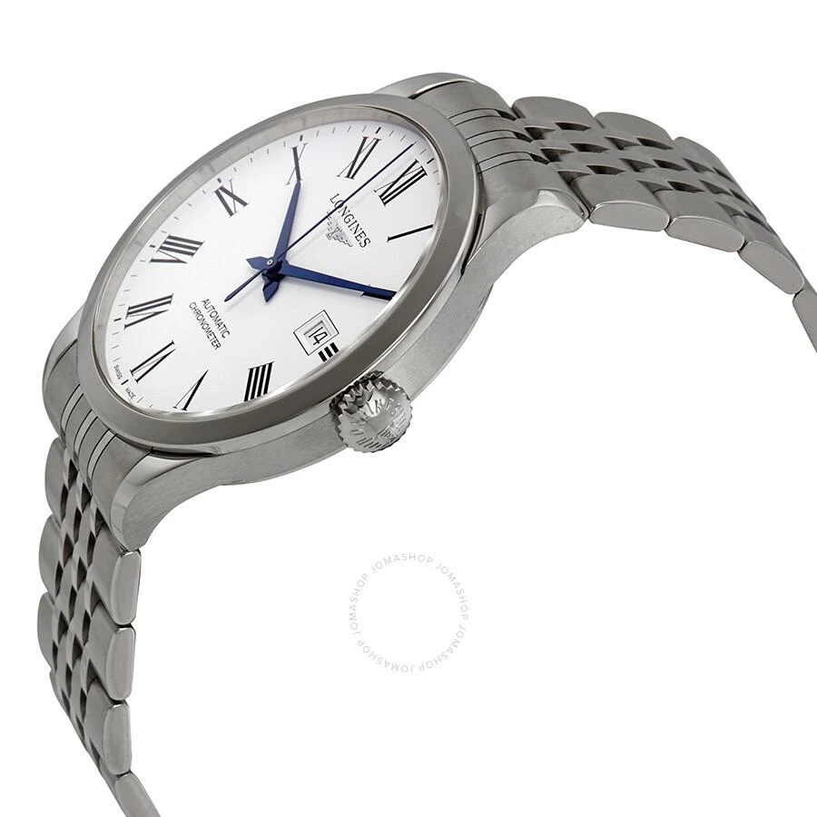 商品Longines|Record Automatic White Dial Men's Watch L28214116,价格¥11354,第2张图片详细描述