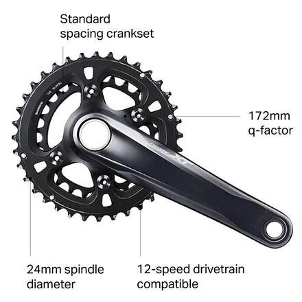 商品SHIMANO|XT FC-M8100 2x Crankset,价格¥1449,第2张图片详细描述