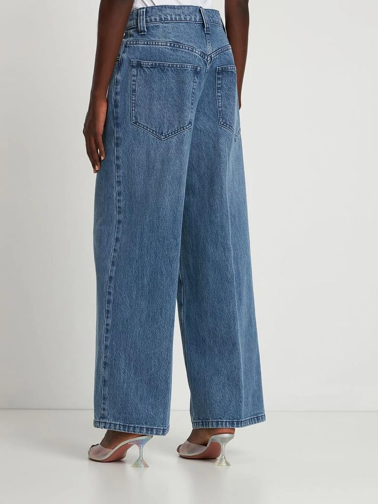 商品Alexander Wang|Raver Denim Cotton Wide Jeans W/ Belt,价格¥1853,第2张图片详细描述