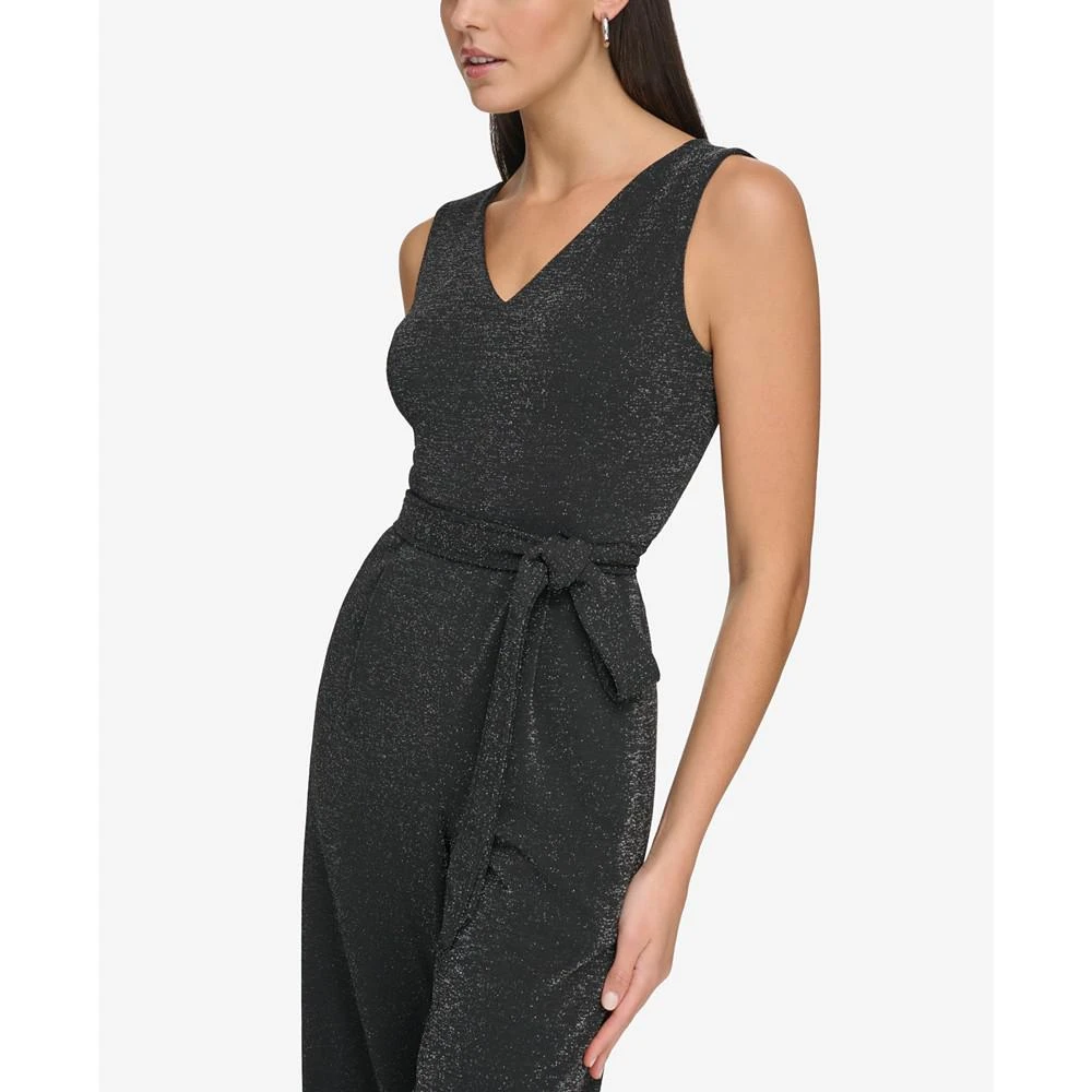 商品Calvin Klein|Women's Metallic Cropped Jumpsuit,价格¥591,第4张图片详细描述