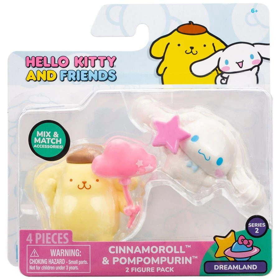 商品Jazwares|Hello Kitty and Friends Dreamland 2 Figure Pack 2 Inch,价格¥59,第4张图片详细描述