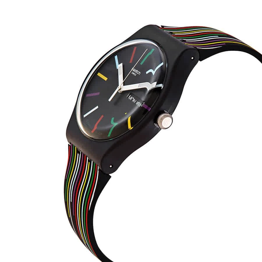 商品Swatch|NUIT D'ETE Quartz Black Dial Men's Watch SUOB729,价格¥443,第2张图片详细描述