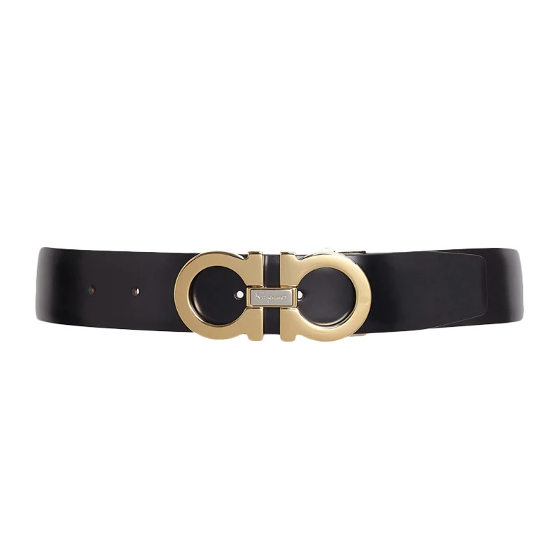 SALVATORE FERRAGAMO 黑色男士腰带 67-9493-723890【包装随机，部分无包装盒】 商品