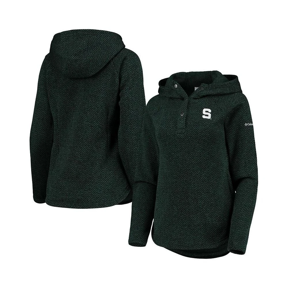 商品Columbia|Women's Green Michigan State Spartans Darling Days Raglan Fleece Pullover Hoodie,价格¥475,第1张图片