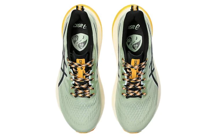商品[国内直发] Asics|GT-2000 12 轻盈舒适 网布防滑耐磨减震 低帮 训练跑步鞋 男款 米绿色,价格¥852,第5张图片详细描述