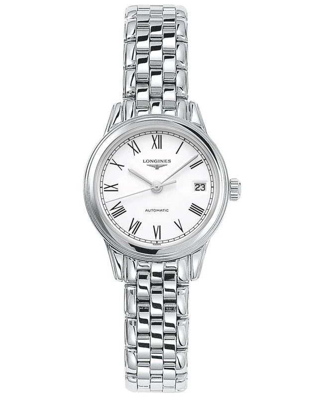 商品Longines|Longines Flagship Automatic White Dial Stainless Steel Women's Watch L4.274.4.11.6,价格¥8413,第1张图片