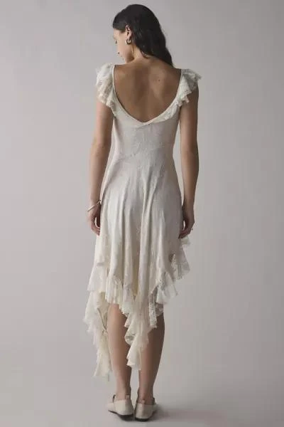 商品Urban Outfitters|UO Hyacinth Lace Spliced Midi Dress,价格¥746,第2张图片详细描述