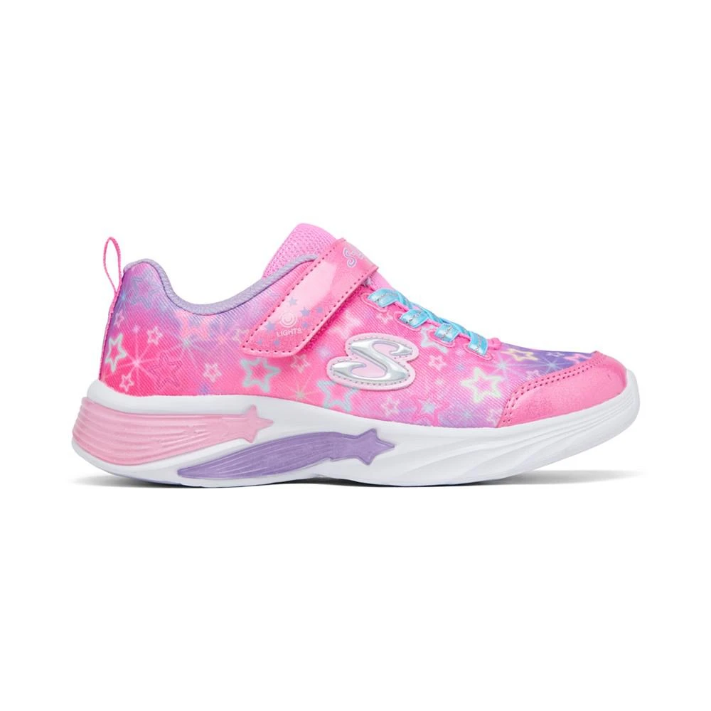 商品SKECHERS|Little Girls S Lights - Star Sparks Stay-Put Closure Light-Up Casual Sneakers from Finish Line,价格¥337,第2张图片详细描述