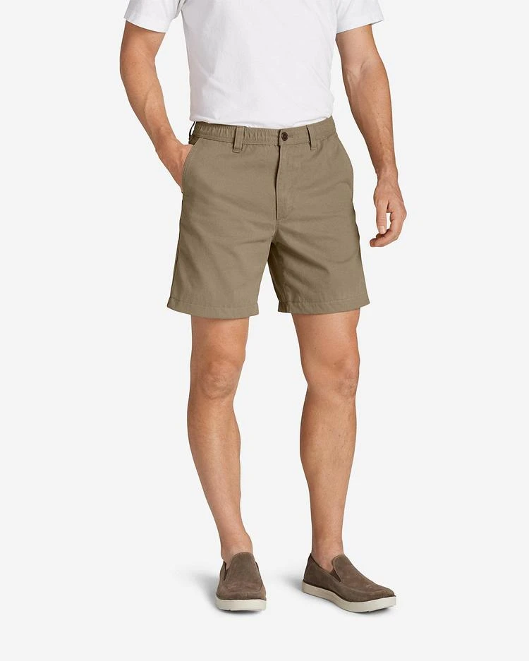 商品Eddie Bauer|男士Men's Legend Wash 7" Chino Shorts - Solid,价格¥187,第2张图片详细描述