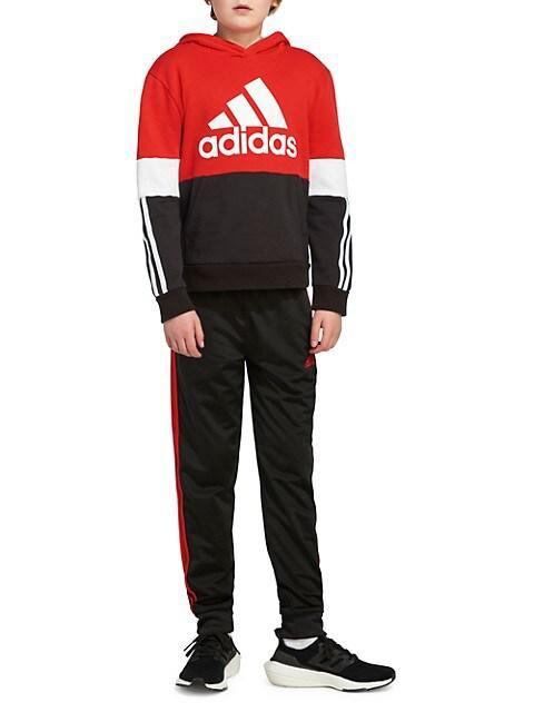 商品Adidas|Little Boy's Logo Color Block 3-Stripes Cotton Hoodie,价格¥148,第6张图片详细描述