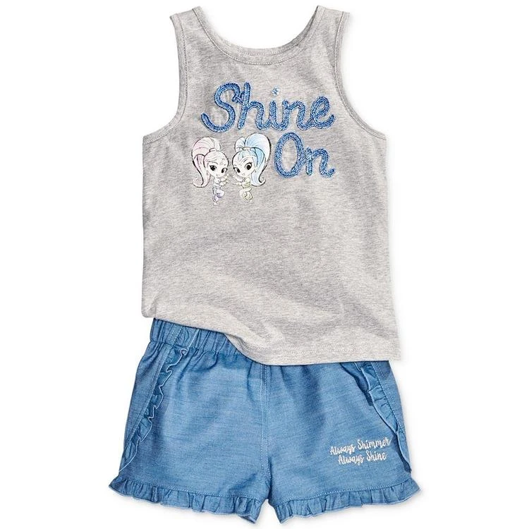 商品Nickelodeon|'s Shimmer and Shine 2-Pc. Graphic Tank Top & Shorts Set, Little Girls (4-6X),价格¥73,第2张图片详细描述