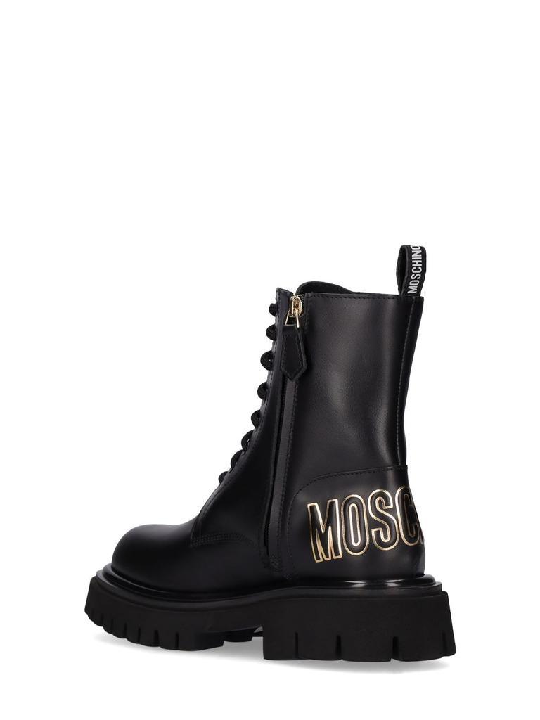 商品Moschino|45mm Leather Combat Boots,价格¥7065,第5张图片详细描述