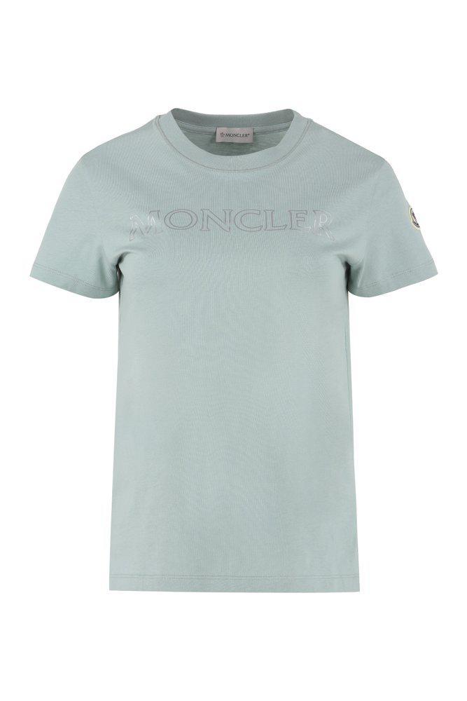 商品Moncler|Moncler Logo Printed Round-Neck T-Shirt,价格¥761,第1张图片