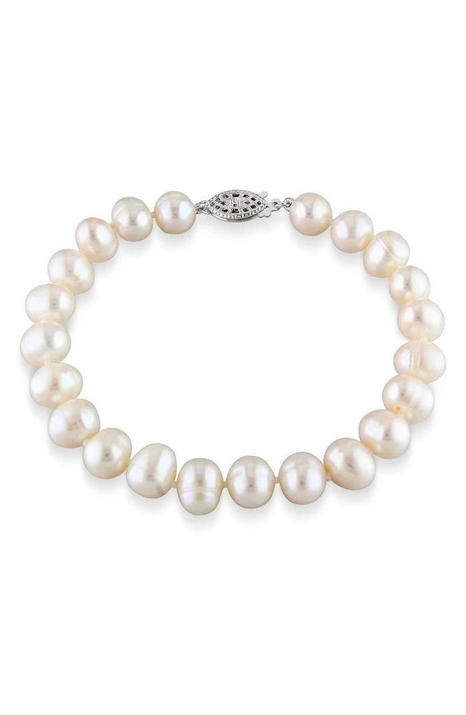商品DELMAR|Sterling Silver 7.5-8mm Cultured Freshwater Pearl Bracelet,价格¥289,第1张图片
