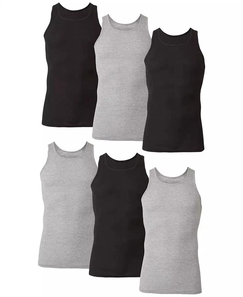 商品Hanes|Men's 6-Pk. Ultimate® ComfortSoft® Dyed Tanks,价格¥171,第1张图片