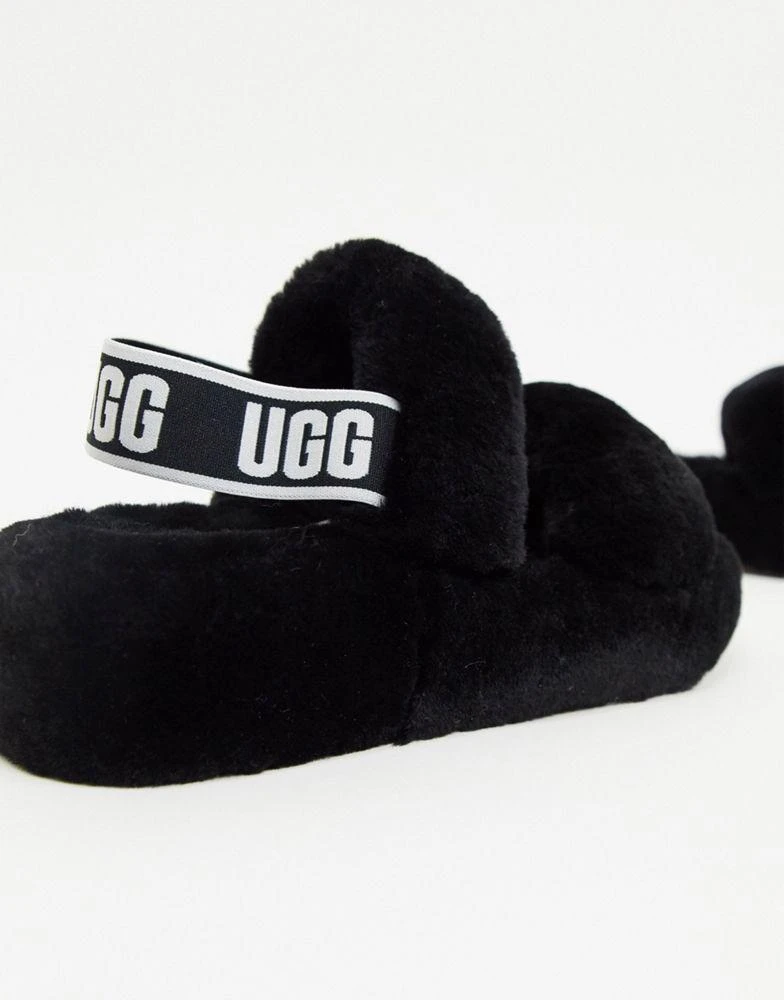 商品UGG|UGG Oh Yeah logo double strap sandals in black,价格¥531,第4张图片详细描述