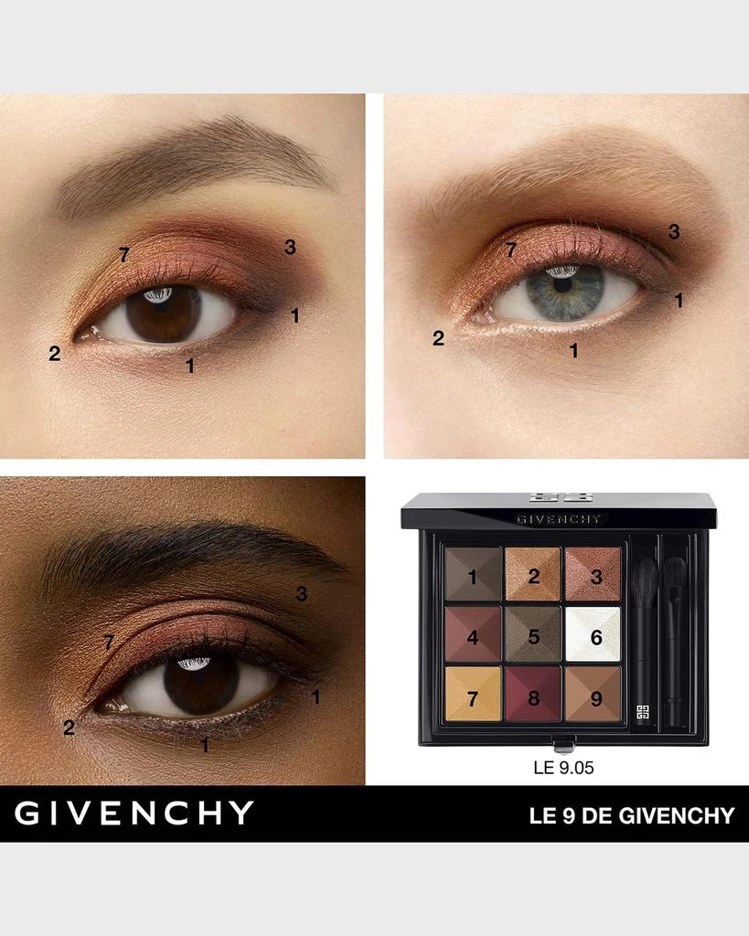 商品Givenchy|Le 9 de Givenchy Multi-finish Eyeshadow Palette,价格¥523,第4张图片详细描述