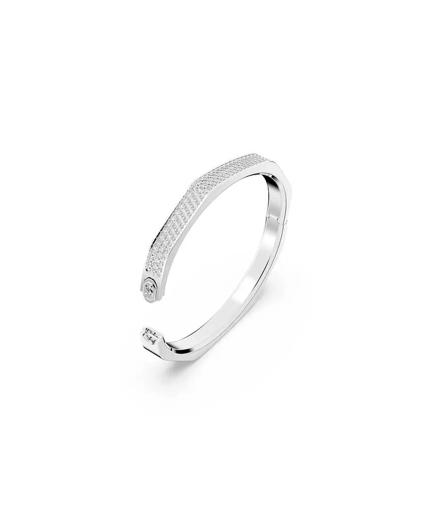 商品Swarovski|Crystal Dextera Bangle Octagon Shape Pave Medium White Rhodium Plated,价格¥1199,第3张图片详细描述