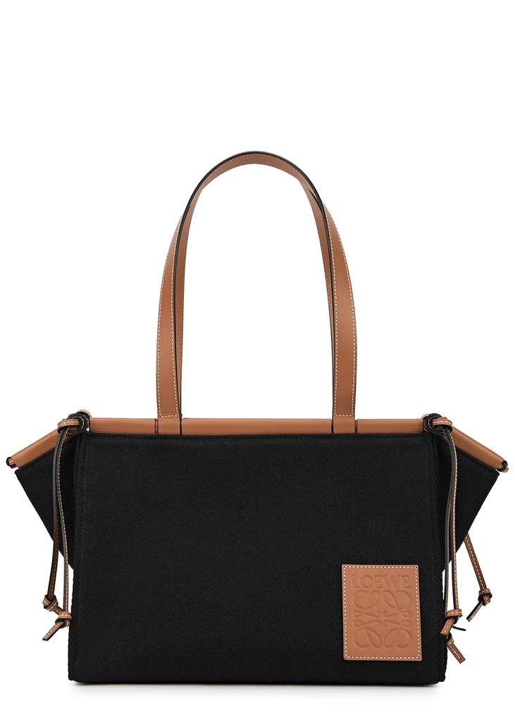 商品Loewe|Cushion small black canvas tote,价格¥8788,第1张图片