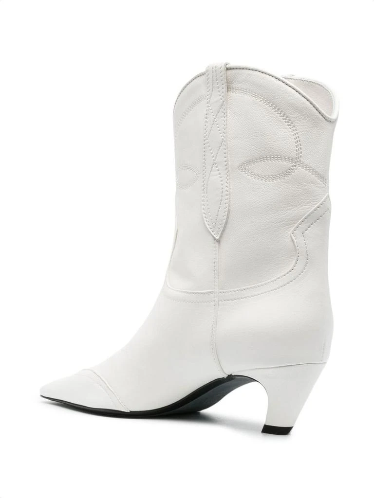 商品Khaite|KHAITE Dallas texan leather ankle boots,价格¥5368,第2张图片详细描述