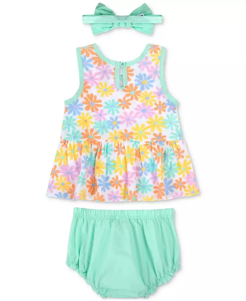 商品Baby Essentials|Baby Girls Flower-Print Top, Bloomer and Headband, 3 Piece Set,价格¥50,第2张图片详细描述