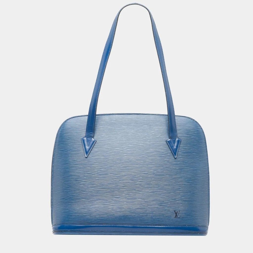 商品[二手商品] Louis Vuitton|Louis Vuitton Blue Epi Lussac Tote Bag,价格¥5437,第1张图片