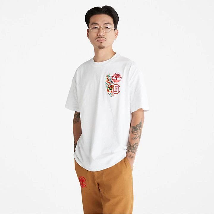 商品Timberland|CLOT x Timberland® Short-sleeved T-Shirt in White,价格¥431,第4张图片详细描述