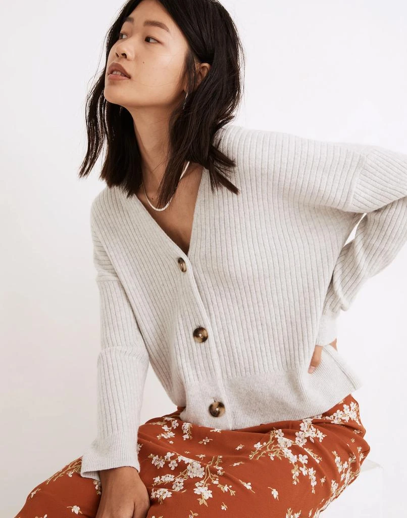 商品Madewell|Cameron Ribbed Cardigan Sweater in Coziest Yarn,价格¥394,第1张图片