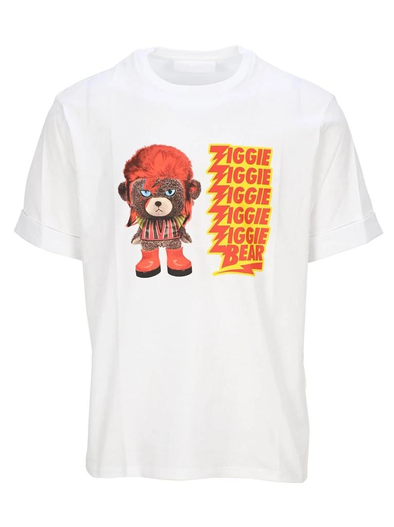 商品Neil Barrett|Neil Barrett Ziggie Bear Print Crewneck T-Shirt,价格¥1615,第1张图片