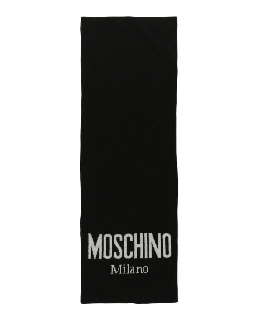 商品Moschino|Logo Two-Tone Wool Scarf,价格¥652,第1张图片