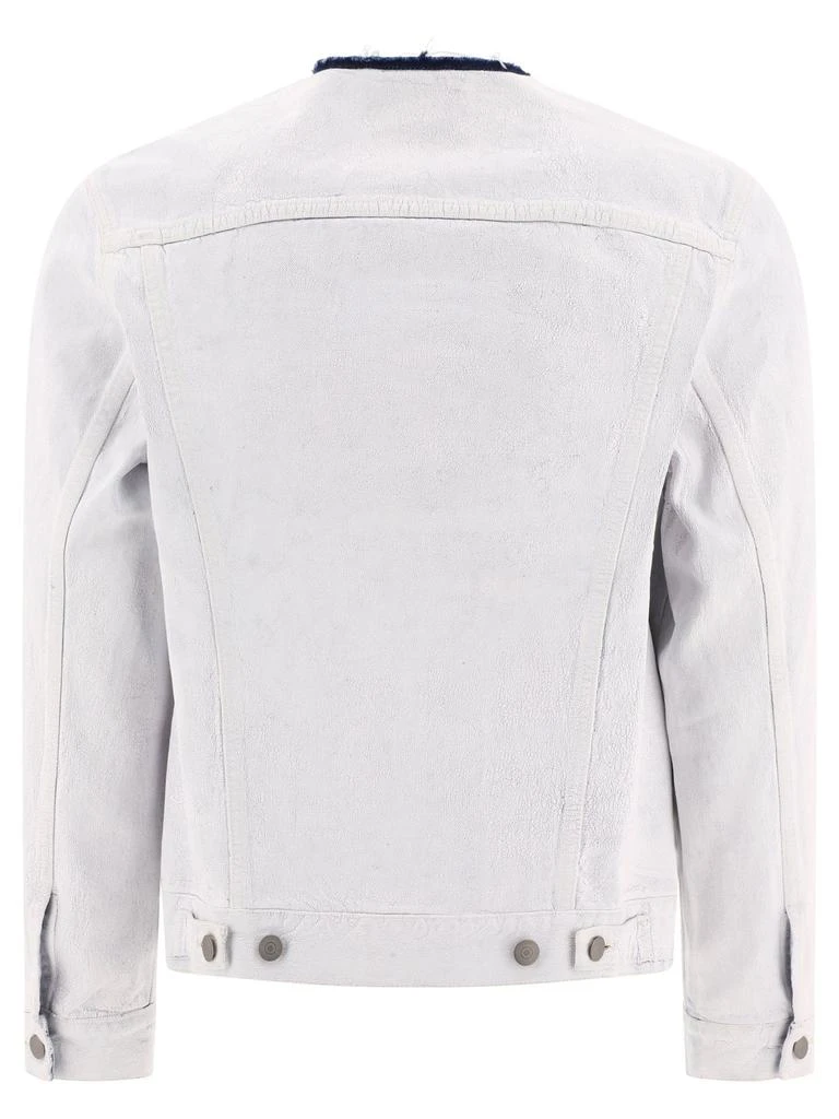 商品MAISON MARGIELA|Giacca In Denim Senza Colletto Jackets Light Blue,价格¥3672,第2张图片详细描述