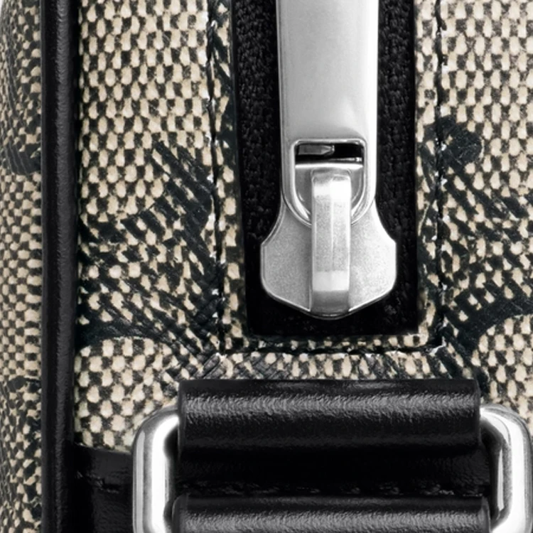 商品[国内直发] Celine|赛琳 可调节肩带老花满印拉链开合 帆布 斜挎单肩包 中号 男款 浅褐色,价格¥9084,第6张图片详细描述
