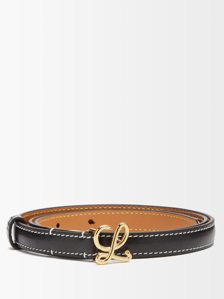 商品Loewe|Monogram-buckle leather belt,价格¥2274,第1张图片