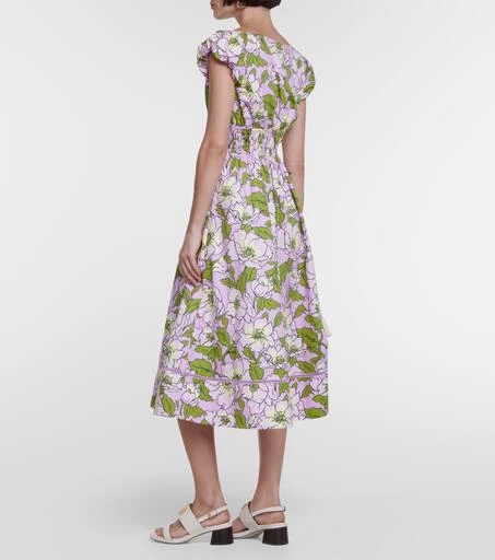 商品Tory Burch|花卉棉质府绸中长连衣裙,价格¥3802,第3张图片详细描述