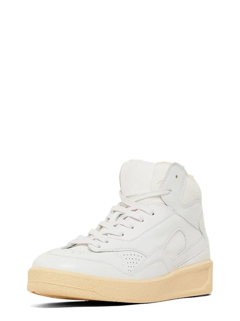 商品Jil Sander|30mm Basket Hi Leather & Mesh Sneakers,价格¥2900,第2张图片详细描述